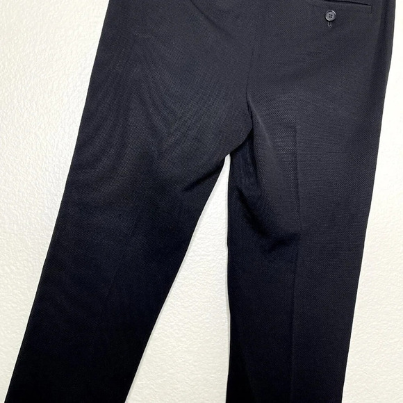 Theory Womens Dress Pants Sz 2 Textured Treeca K Oxford Slim Ankle Black Career - Picture 14 of 16